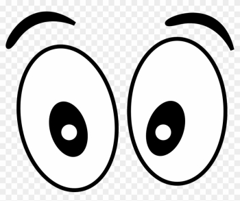 Look At Eyes White Clip Art - Eyes Cartoon Black And White