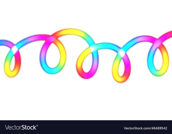 loopy rainbow design element border loopy rainbow design element border