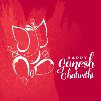 Lord ganesha for ganesh chaturthi mahotsav festival Free Vector Lord ganesha for ganesh chaturthi mahotsav festival Free Vector