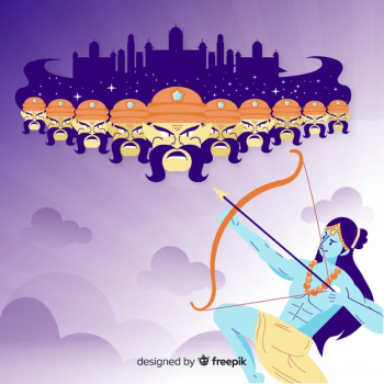 Lord rama and ravana character Free Vector Lord rama and ravana character Free Vector