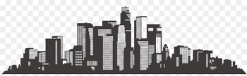 Los Angeles Skyline Silhouette Scalable Vector Graphics - Architecture banner buildings city silhouette 