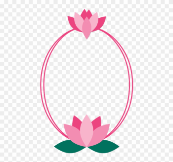Lotus Flower Clipart 16, - Lotus Frame Png
