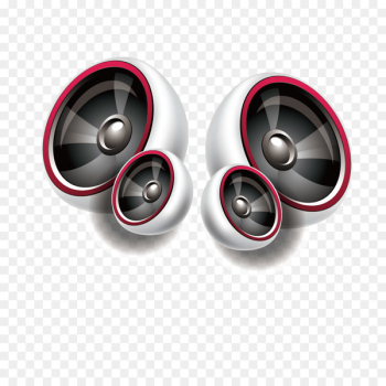 Loudspeaker Audio electronics Computer speakers - Hand drawn vector audio speakers 