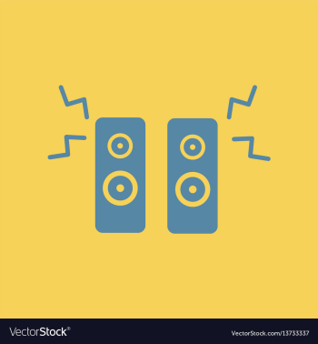 Loudspeakers vector image Loudspeakers vector image