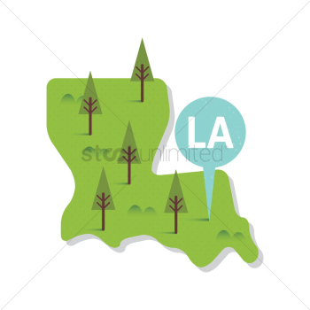 Louisiana state map Louisiana state map