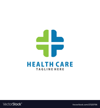 Love and cross plus medical logo icon design vector image