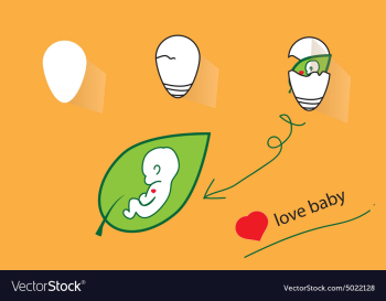 Love baby vector image Love baby vector image