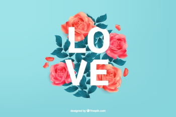 Love background with beautiful roses Love background with beautiful roses