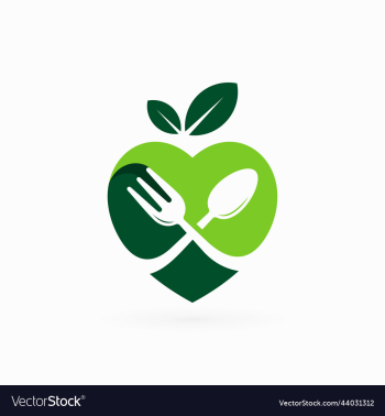 love eat icon logo template love eat icon logo template