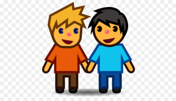 Love Emoji couple Clip art - holding hands Love Emoji couple Clip art - holding hands