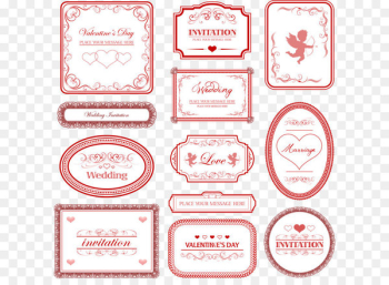 Love Euclidean vector Heart - European love pattern border vector 