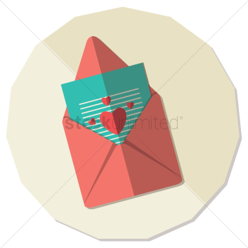 Love letter in an envelope Love letter in an envelope