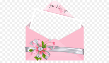 Love Letter Romance Friendship - Pink Letter I Love You PNG Picture 