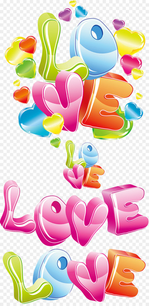 Love letter Stock illustration - Cute Valentine's Day love text 