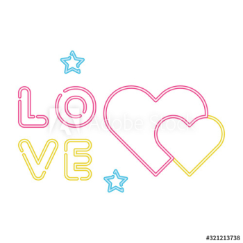 love lettering with hearts design love lettering with hearts design