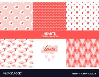 love seamless pattern set with heart love seamless pattern set with heart