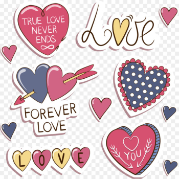 Love Valentines Day Sticker Label - Valentine's Day Sticker Love Valentines Day Sticker Label - Valentine's Day Sticker