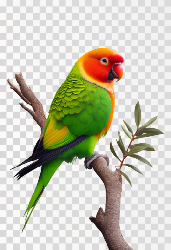 lovebird png transparent, no background