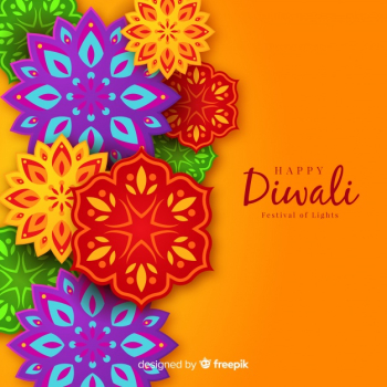 Lovely diwali background with origami style Lovely diwali background with origami style