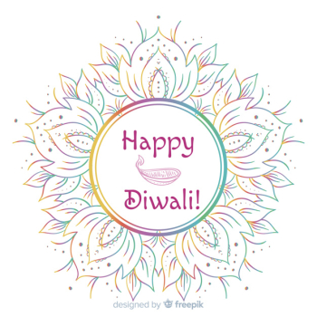 Lovely hand drawn diwali background Lovely hand drawn diwali background