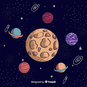 Lovely hand drawn galaxy background Lovely hand drawn galaxy background