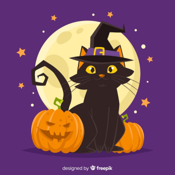 Lovely hand drawn halloween cat Lovely hand drawn halloween cat