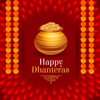 Lovely hindu festival of happy dhanteras Free Vector Lovely hindu festival of happy dhanteras Free Vector