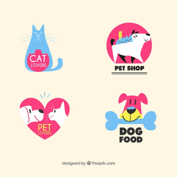 Lovely pet shop logo collection Lovely pet shop logo collection