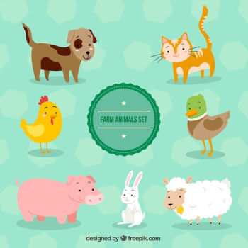 Lovely set of farm animals Lovely set of farm animals