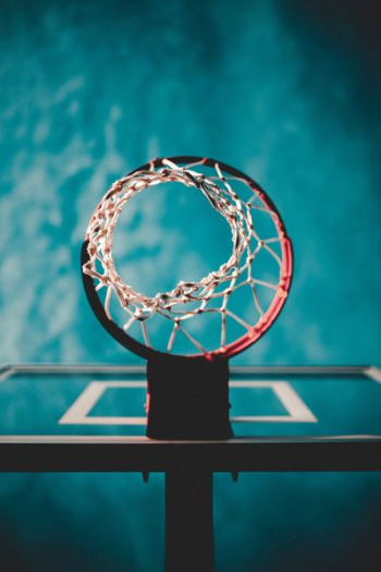 low angle photography of basketball hoop