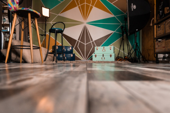 Low Angle Shot Of A Studio Low Angle Shot Of A Studio