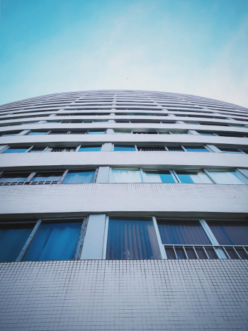 Low Angle Shot of Apartment Building Low Angle Shot of Apartment Building