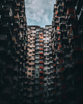 Low Angle Shot of Apartment Buildings Low Angle Shot of Apartment Buildings