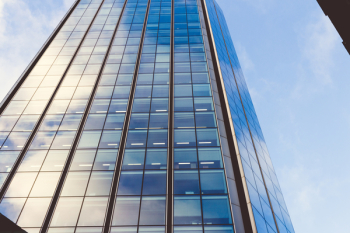 Low Angle View of Office Building Low Angle View of Office Building