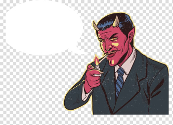 Lucifer Devil Demon Illustration, Demon smoking transparent background PNG clipart Lucifer Devil Demon Illustration, Demon smoking transparent background PNG clipart