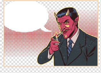Lucifer Devil Demon Illustration, Demon smoking transparent background PNG clipart Lucifer Devil Demon Illustration, Demon smoking transparent background PNG clipart