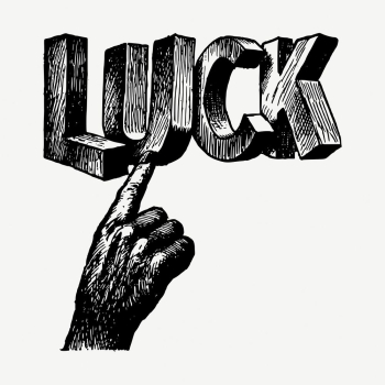 Luck word drawing, vintage illustration | Free PSD - rawpixel Luck word drawing, vintage illustration | Free PSD - rawpixel