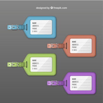 Luggage tags Luggage tags