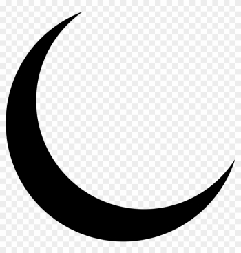 Lunar Clipart Png Transparent - Crescent Moon Silhouette