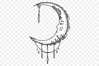 Lunar phase Tattoo Drawing Crescent - design Lunar phase Tattoo Drawing Crescent - design