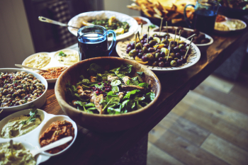 Lunch table / salad Lunch table / salad
