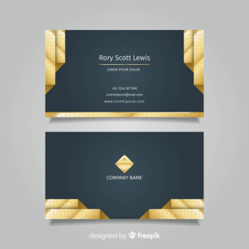 Luxurious business card