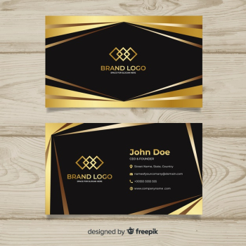 Luxurious business card