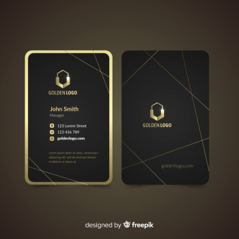 Luxurious business card Free Vector Luxurious business card Free Vector