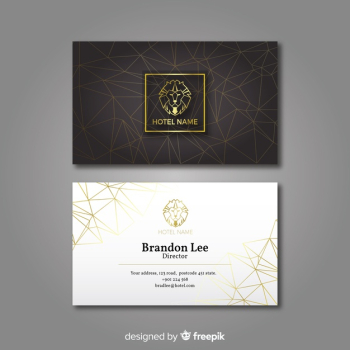 Luxurious business card Free Vector Luxurious business card Free Vector