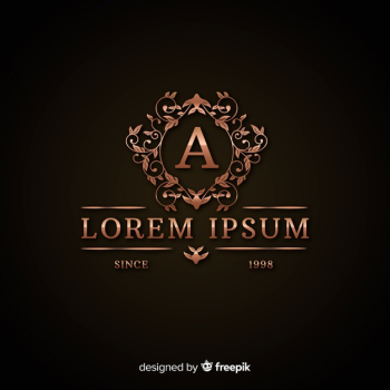 Luxurious golden logo template Free Vector Luxurious golden logo template Free Vector