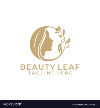 luxury beauty leaf logo luxury beauty leaf logo