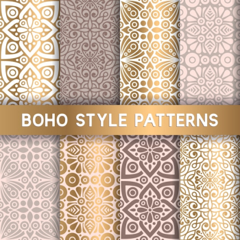 Luxury boho style patterns