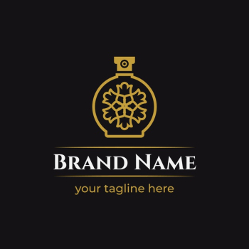 Luxury floral perfume logo Free Vector Luxury floral perfume logo Free Vector