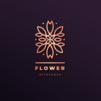 Luxury floral perfume logo Free Vector Luxury floral perfume logo Free Vector